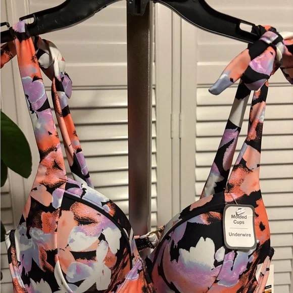 Time and Tru Floral Underwire Bikini Top - Picture 5 of 15